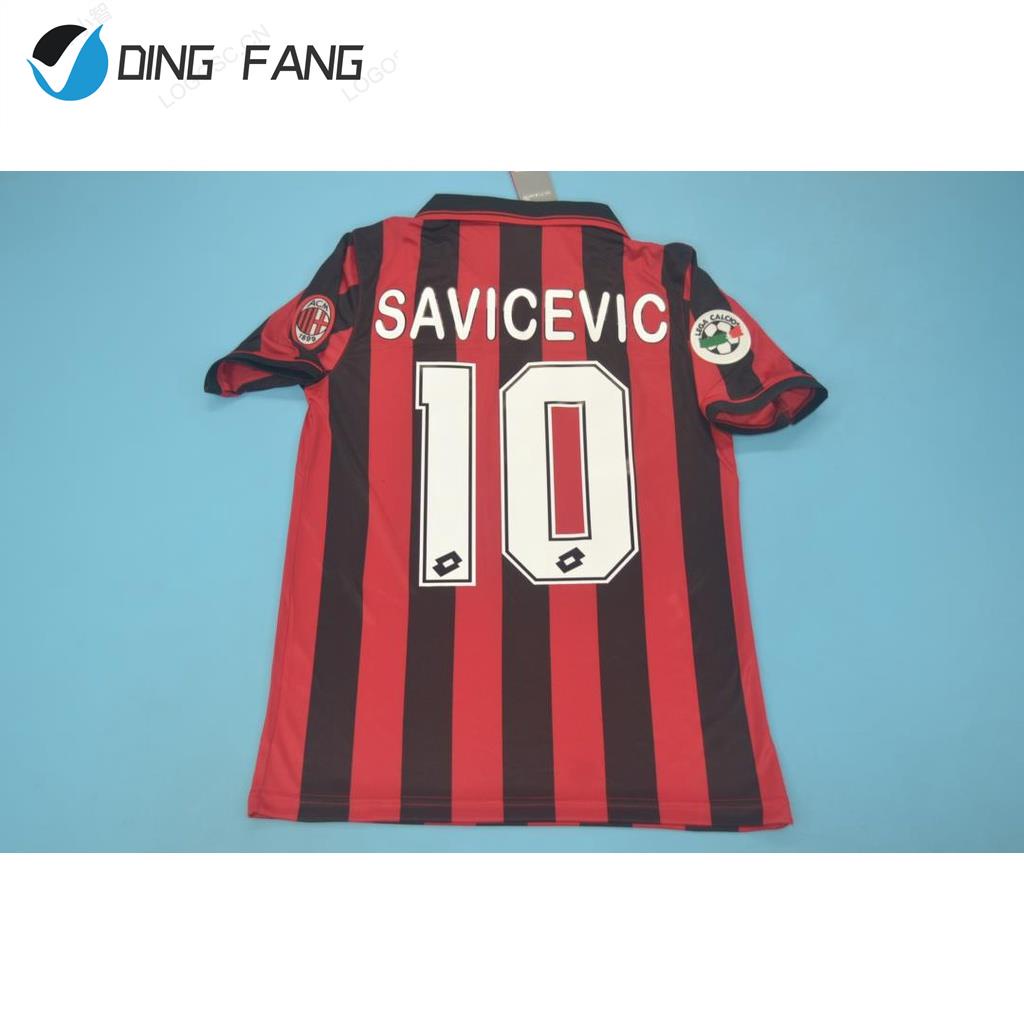 Áo Bóng Đá Đội Tuyển Milan 96-97 Thiết Kế Mới Năng Động Thời Trang