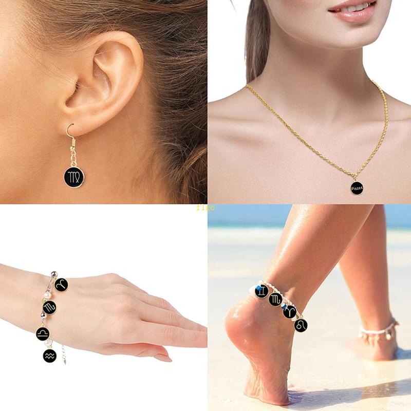 Set 12 Mặt Dây Chuyền Hình Chòm Sao Với 6 Màu