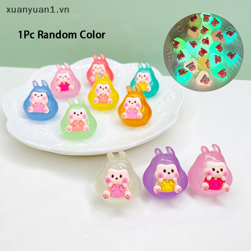 1 Đồ trang trí Thỏ Bunny Dạ Quang Trang Trí Tiểu Cảnh