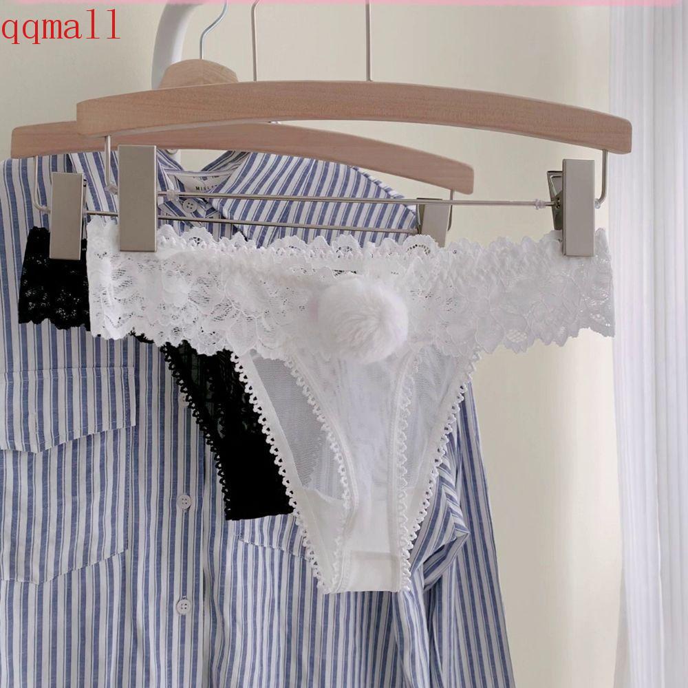 Quần Lót Lưới Cotton Lưng Thấp Phối Ren Hình Thỏ Dễ Thương Cho Nữ
