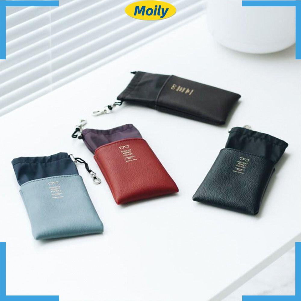 MOILYVN Túi Da Mềm Đựng Mắt Kính Thời Trang