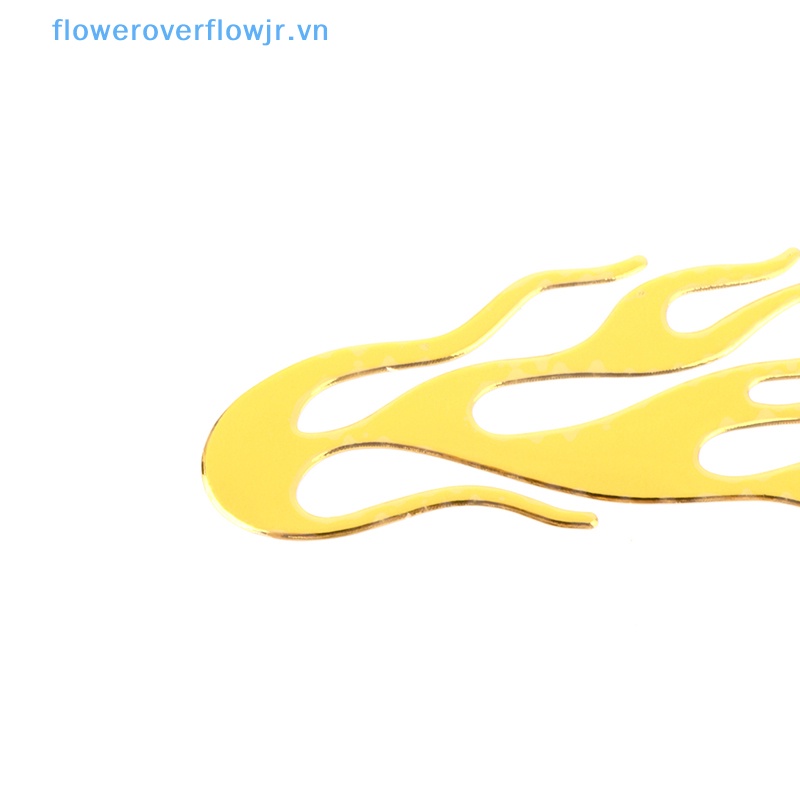 Decal Vinyl Phản Quang 20 * 4CM Hình Ngọn Lửa 3d Trang Trí Xe Hơi / Xe Máy