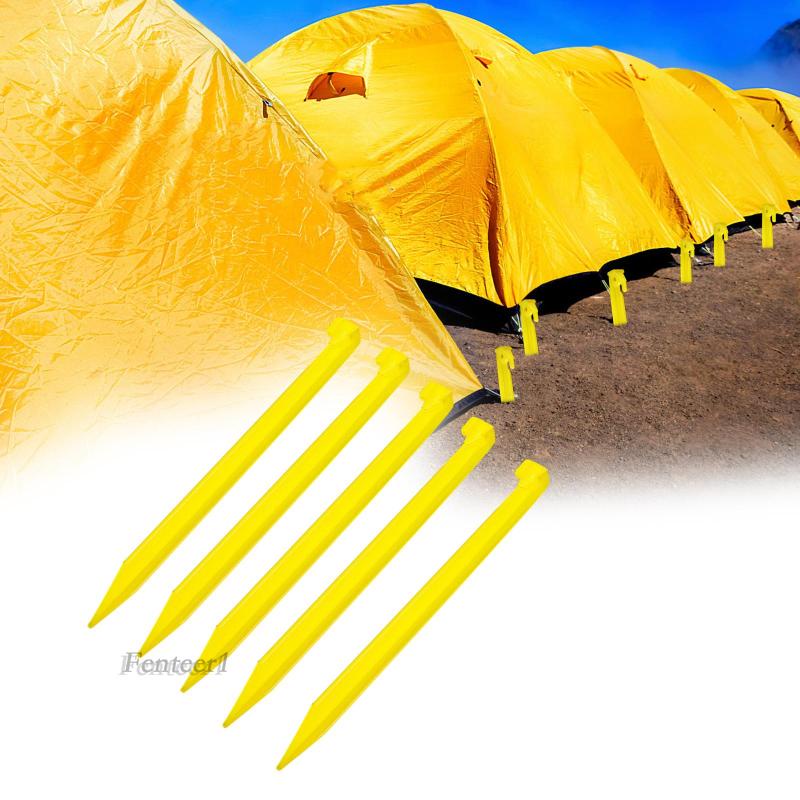 [Fenteer1] Set 5 Cọc Giăng Lều Cắm Trại Chống Gió Chịu Được Sức Nặng