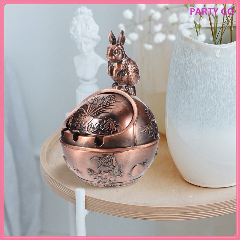 Gạt Tàn Thuốc Hình Cầu Bằng Hợp Kim Kẽm Phong Cách Vintage Trang Trí Văn Phòng / Trong Nhà / Ngoài Trời