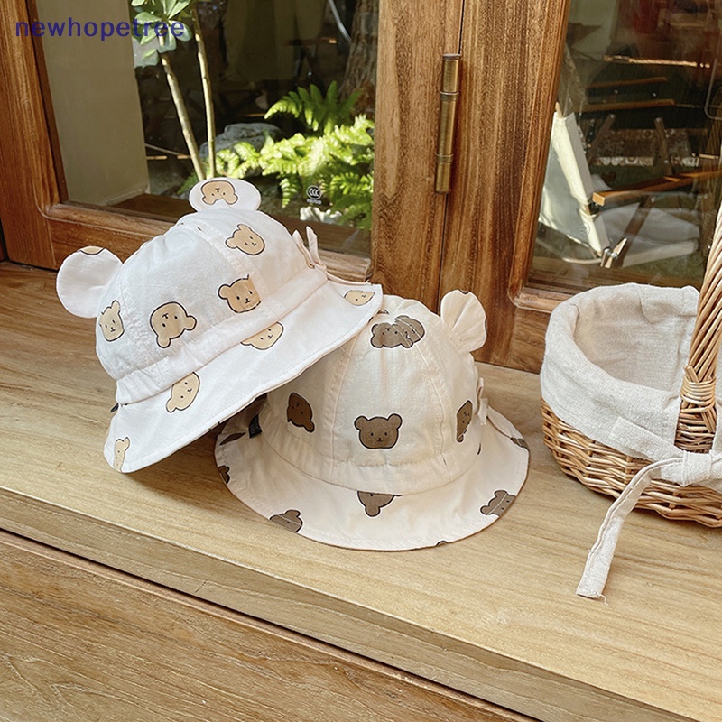 Nón Vành Cotton Mềm Mại In Họa Tiết Thời Trang Cho Bé