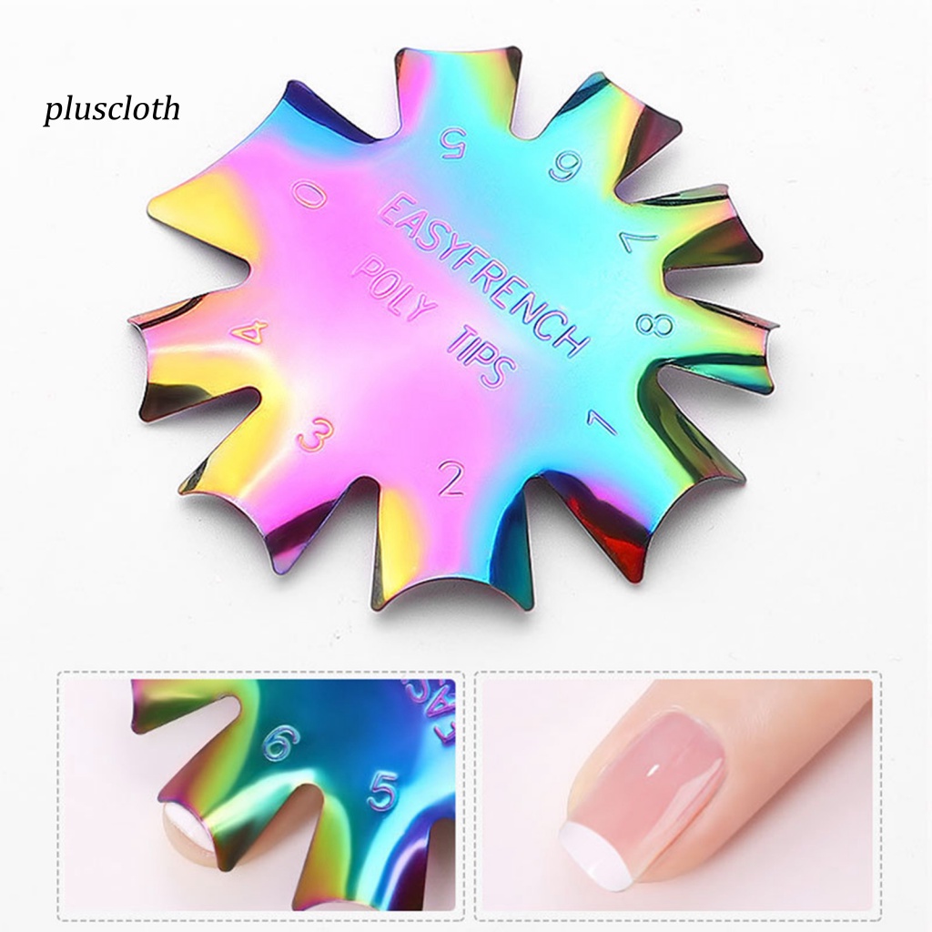 < Plusclothing > Đĩa Mẫu Trang Trí Móng Tay Nghệ Thuật Bằng Thép Không Gỉ