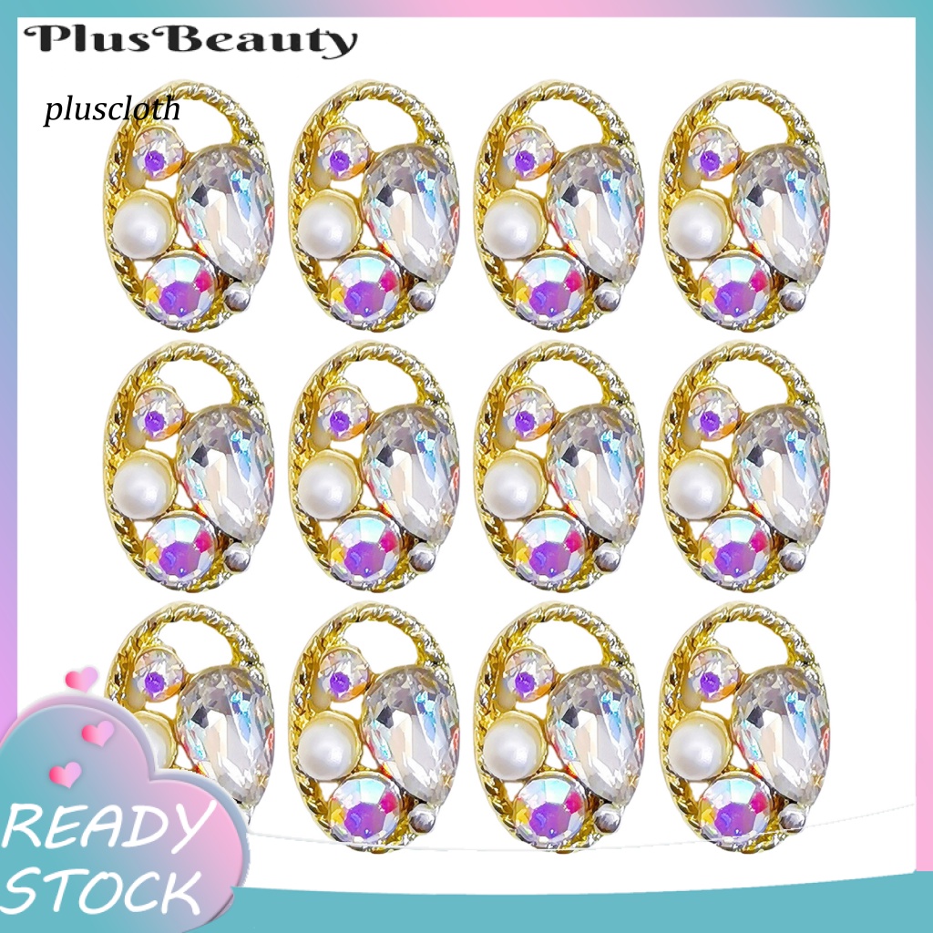 Túi 10 Hạt Đá 3D Nhiều Hình Dạng Trang Trí Móng Tay