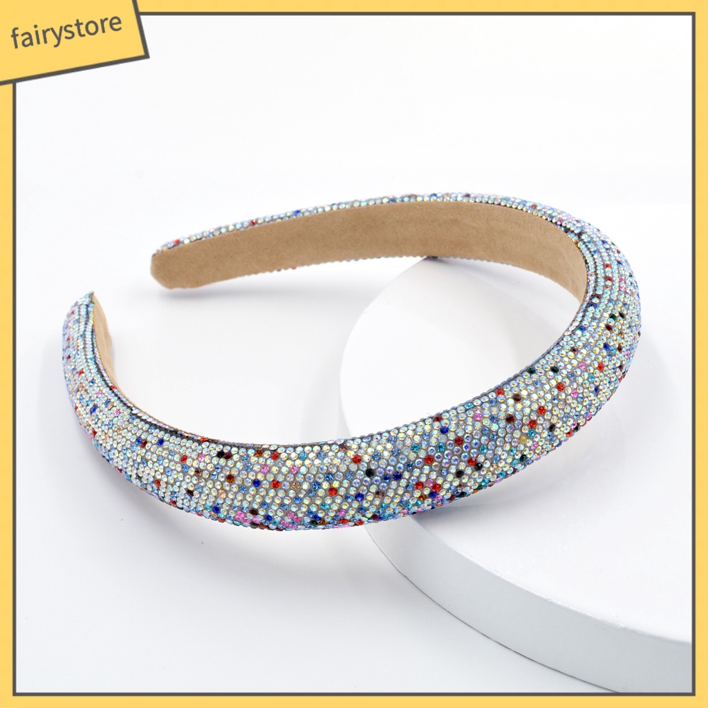 Băng Đô Cài Tóc Đính Đá Lấp Lánh Phong Cách Baroque