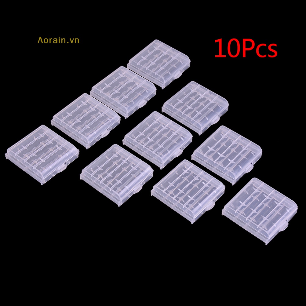 Bộ 10 Hộp Nhựa Đựng Vật Dụng Cho Pin AA AAA