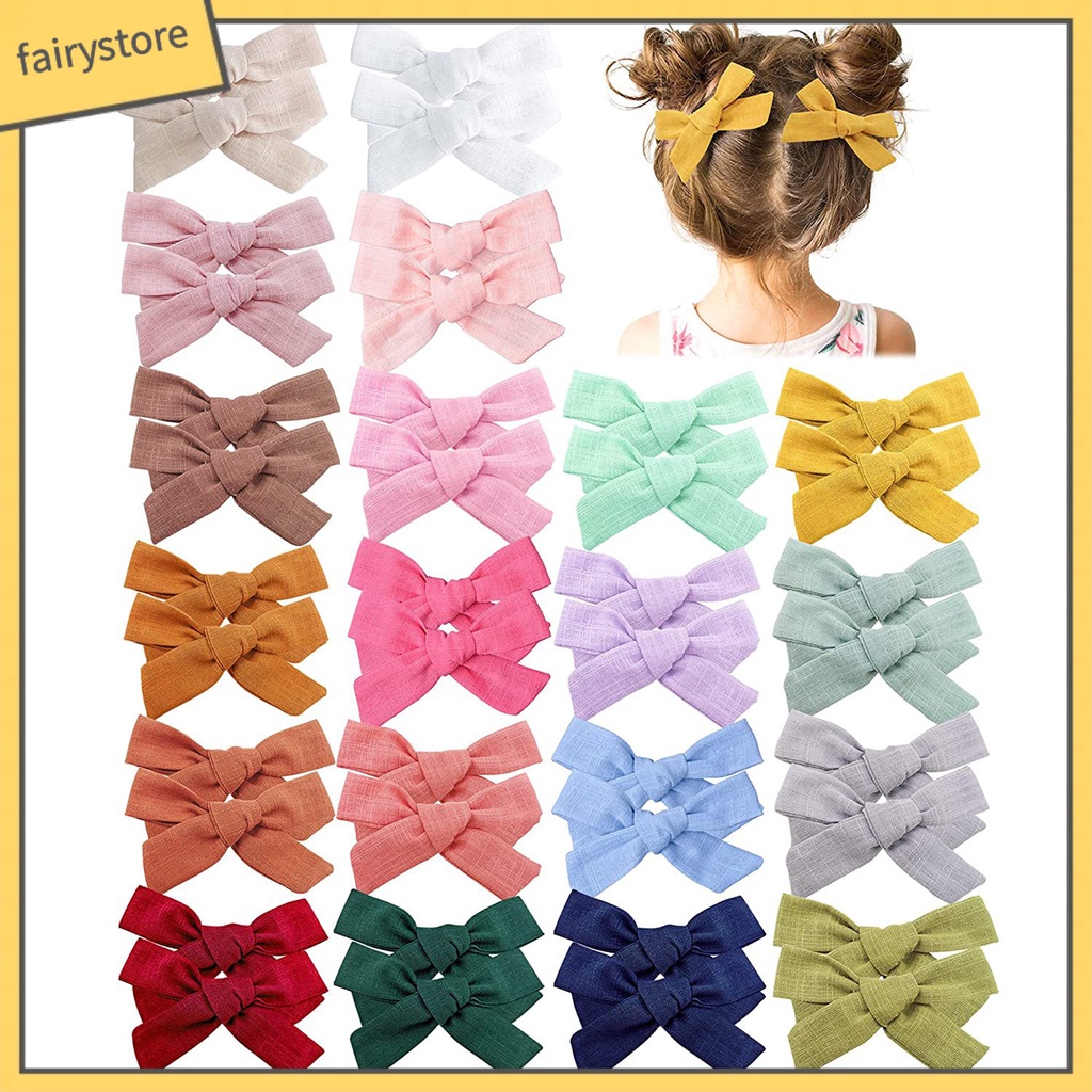 1 Cặp Kẹp Tóc Hình Nơ Bằng Kim Loại Tinh Tế