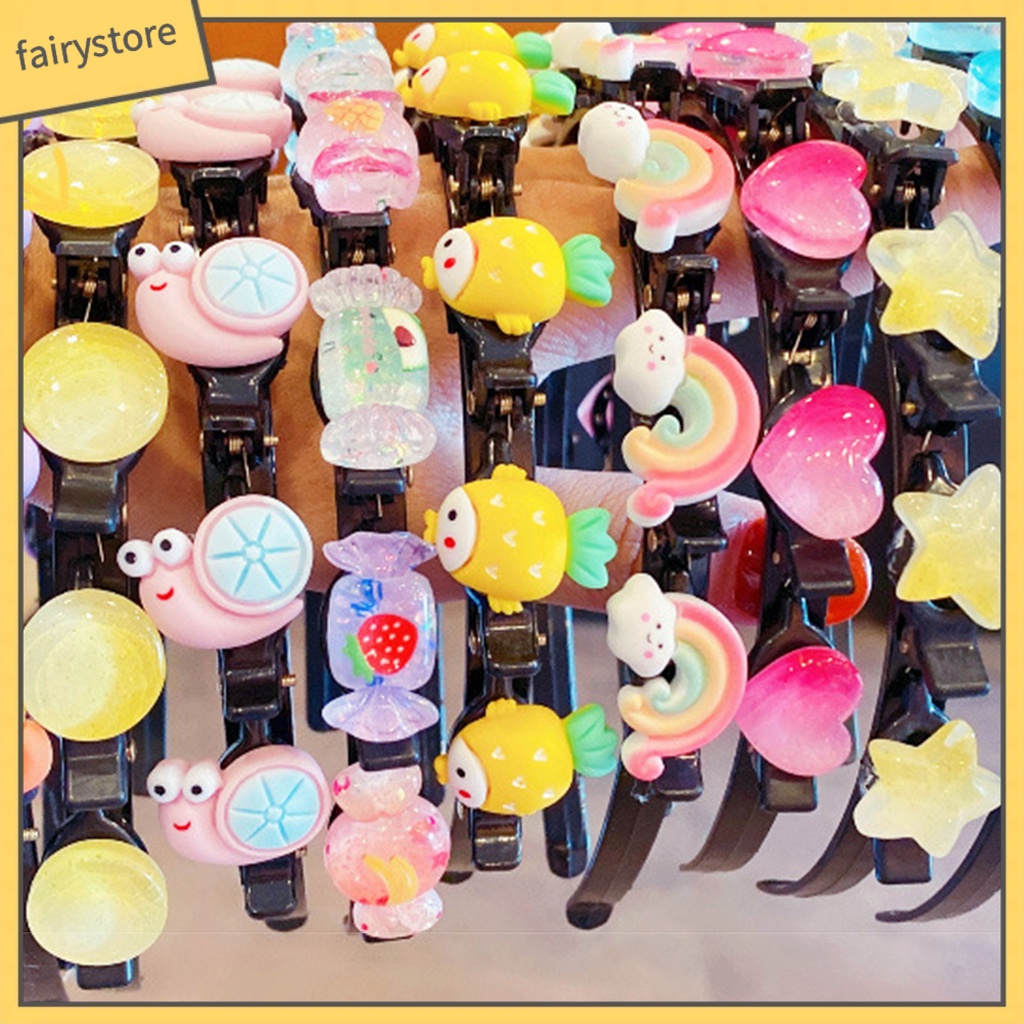 Băng Đô Cài Tóc Co Giãn Nhiều Họa Tiết Dễ Thương Cho Bé Gái