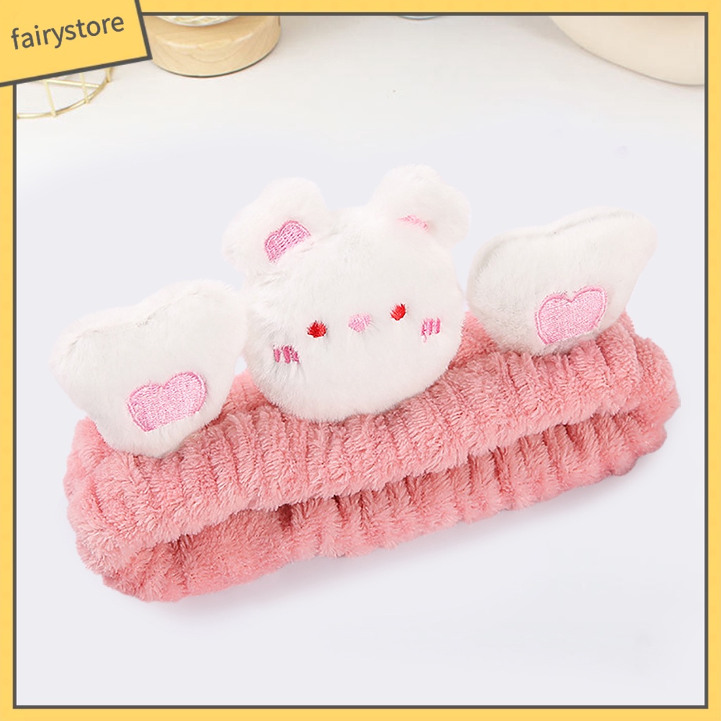 Băng Đô Cài Tóc / Rửa Mặt Thấm Hút Mồ Hôi Hình Thú Hoạt Hình Dễ Thương Cho Nữ