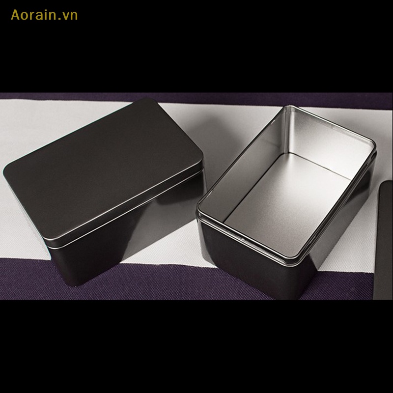 Hộp Sắt Đựng Trà / Kẹo Có Nắp Đậy Kín Tiện Dụng