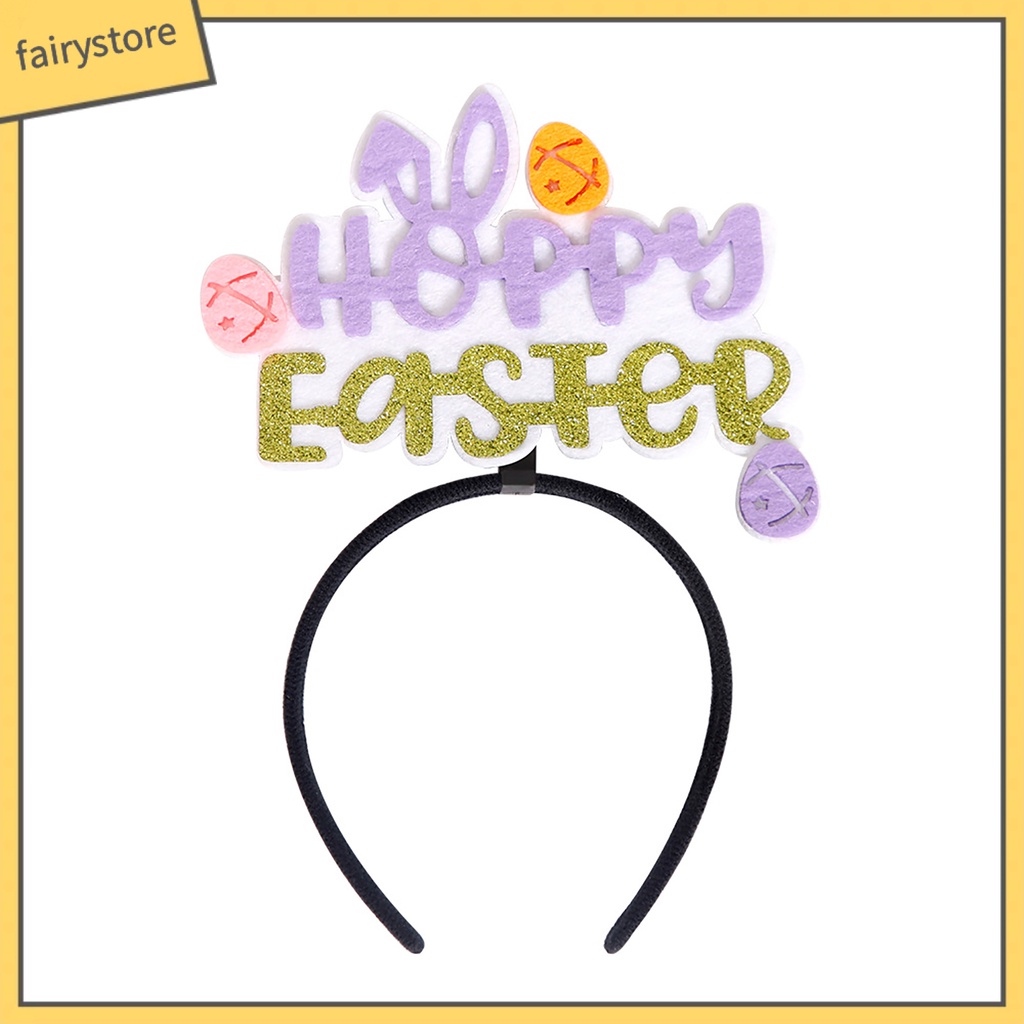 [FRO] Băng Đô Cài Tóc Co Giãn Thiết Kế Hoạt Hình Đáng Yêu Cho Lễ Hội Phục Sinh