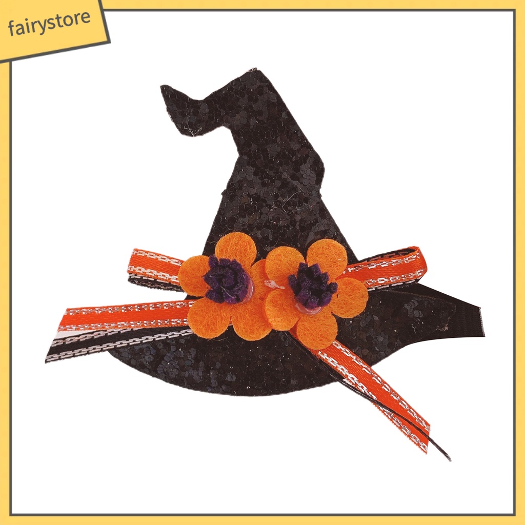 Set 1 / 2 Kẹp Tóc Hình Hoạt Hình Phong Cách Halloween