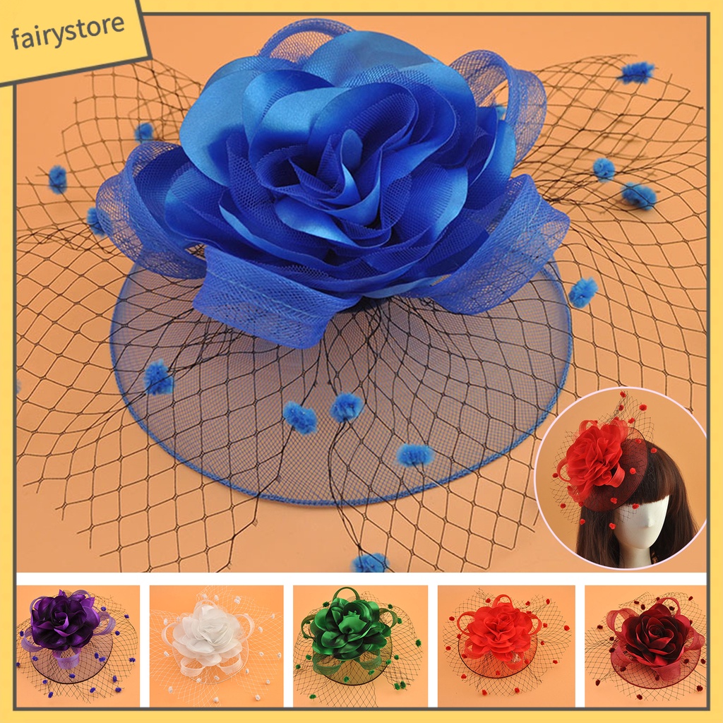 [FRO] Mạng Che Mặt Lưới Rỗng Họa Tiết Chấm Bi Trang Trí Tóc Cô Dâu / Tiệc Cưới / Cocktail / Làm Đạo Cụ Chụp Ảnh