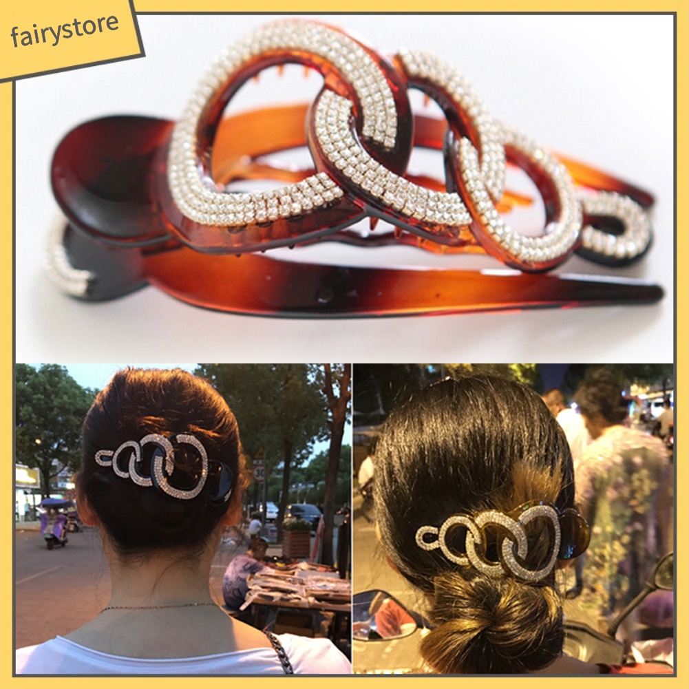 Kẹp Tóc Mỏ Vịt Đính Đá Thời Trang Cho Nữ