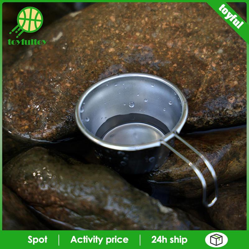 Tô Đựng Thức Ăn Bằng Thép Không Gỉ Thiết Kế Nhỏ Gọn Tiện Dụng Mang Theo Cắm Trại