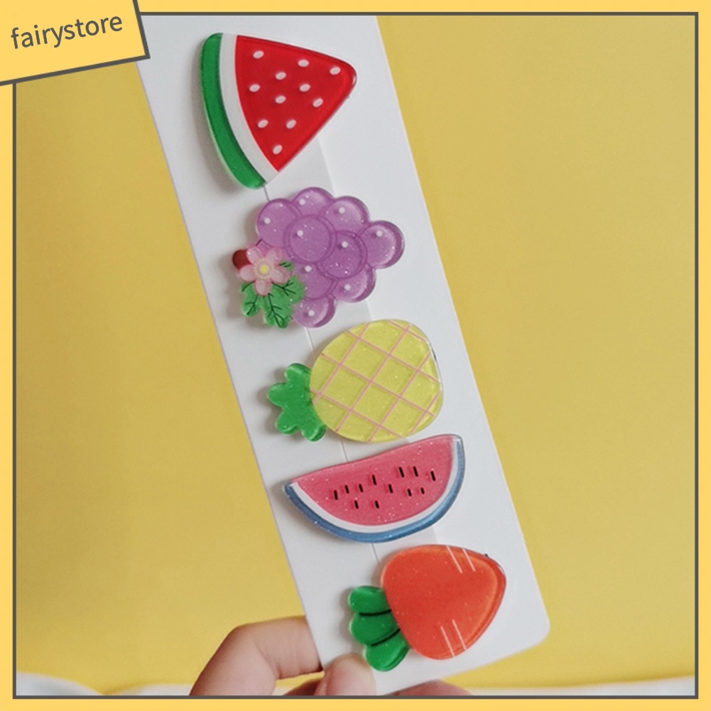 Set 2 Kẹp Tóc Hình Trái Cây Xinh Xắn Cho Nữ