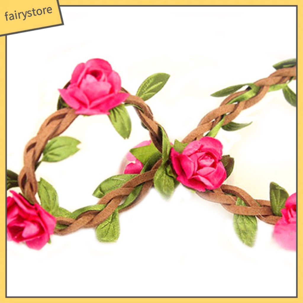 Băng Đô Hoa Cài Tóc Phong Cách Boho Cho Nữ