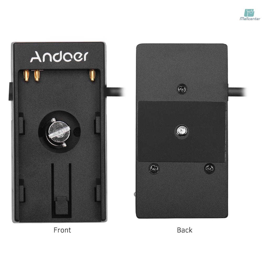 Andoer Camera DV Battery Power Supply Mount Plate Adapter with 1/4 Inch Screw for Blackmagic Cinema Pocket Camera BMPCC 4K for  BP-U30 U60 U90 BP-U Battery