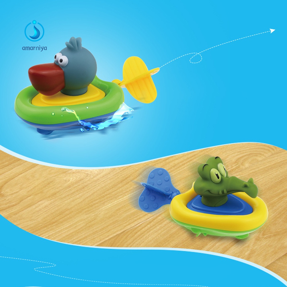 Đồ Chơi Lên Dây Cót Hình Thuyền Hoạt Hình Dễ Thương Cho Bé Chơi Khi Tắm