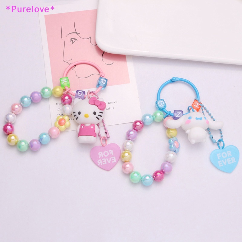 Móc Khóa Silicon Hình Chó Mèo Màu Kẹo Ngọt Có Khối In Chữ Dễ Thương Cho Nữ Mới