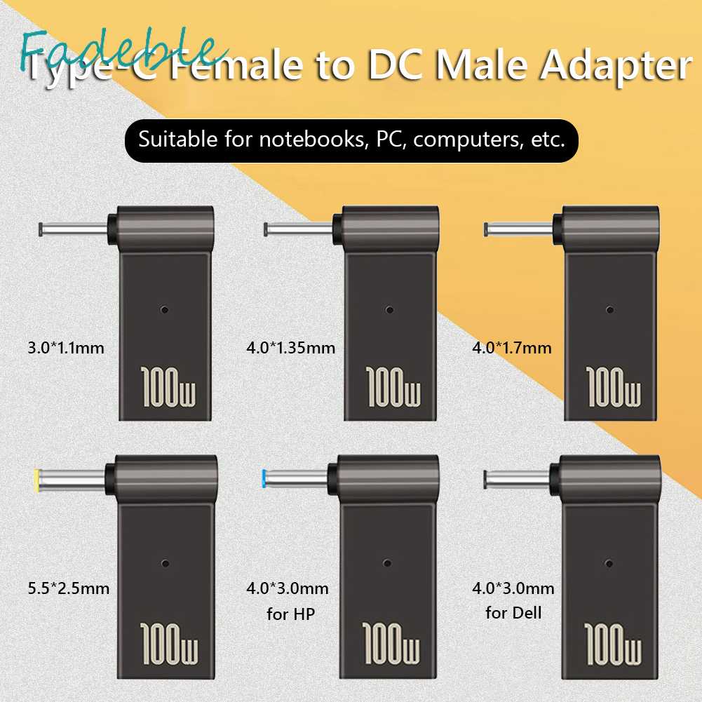 Đầu Nối Nguồn Type-C 100W Cho Laptop