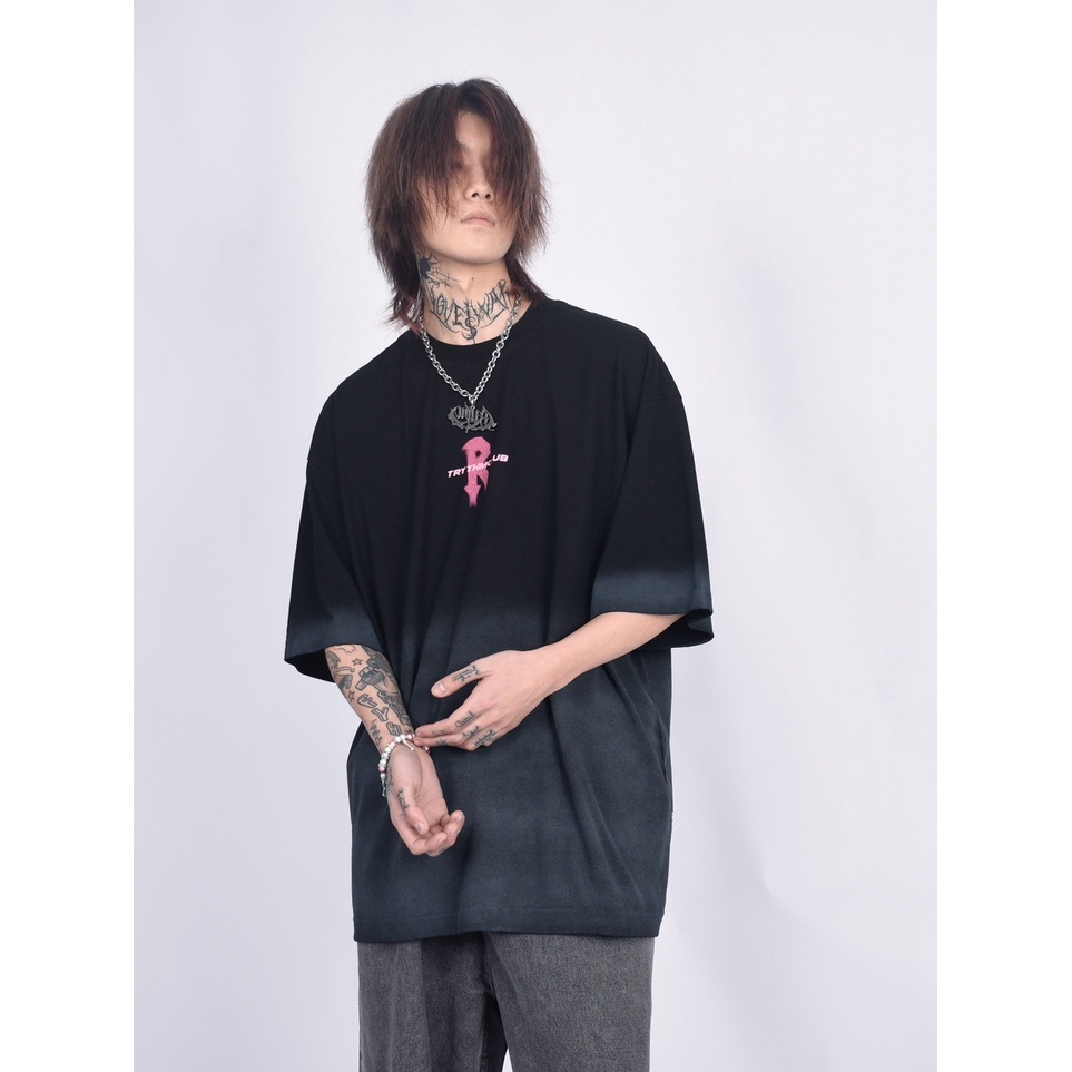 Áo Thun Tay Ngắn In Chữ Graffiti Phong Cách Hip Hop Đường Phố Cho Nam