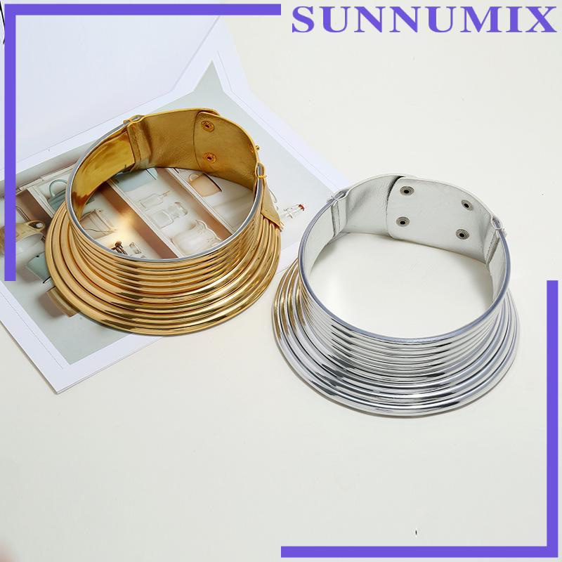 Vòng Cổ Choker Kim Loại Bản Rộng Châu Phi Thời Trang Cho Nữ