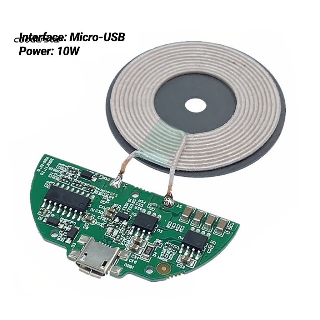 Mô Đun Sạc Không Dây 10W Qi Cổng Micro USB Dành Cho Điện Thoại