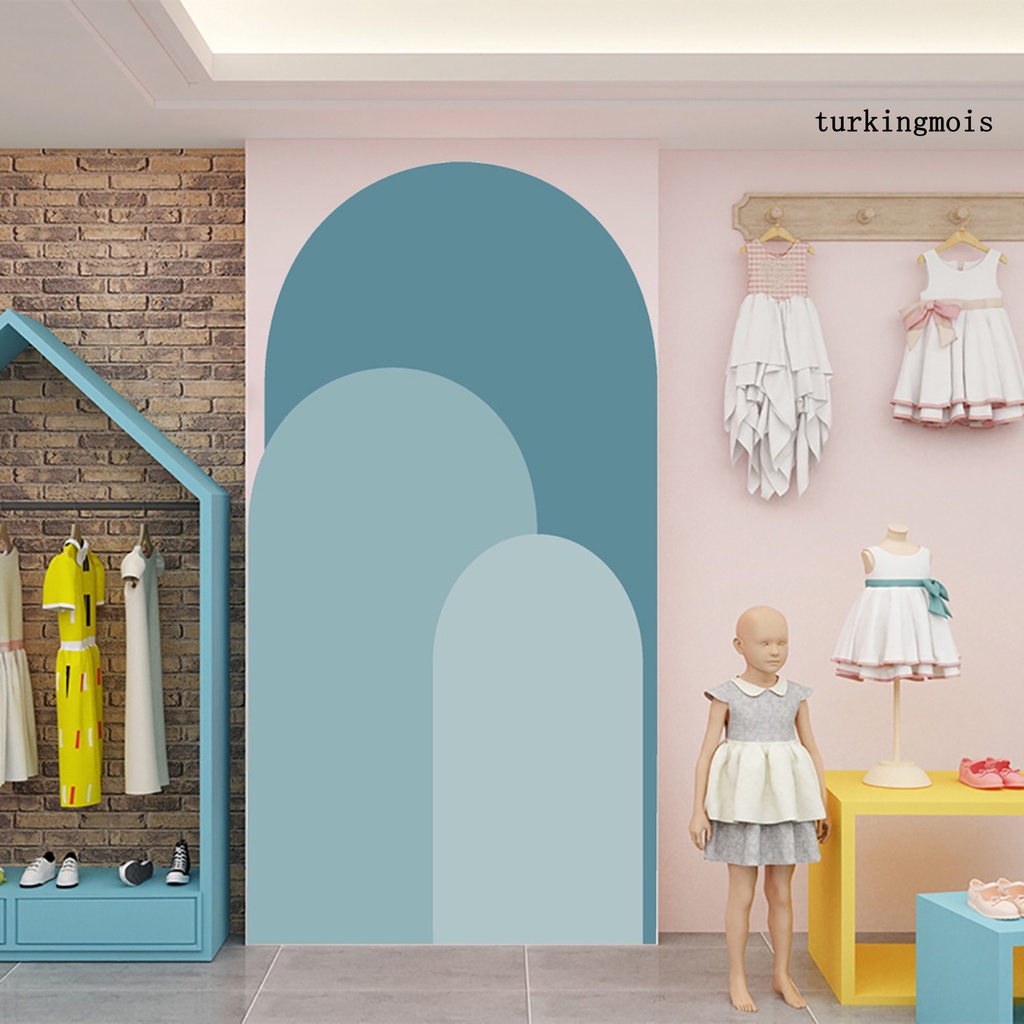 Miếng Dán Tường Bằng PVC Họa Tiết Vòm Trừu Tượng Phong Cách Boho Độc Đáo Trang Trí Nhà Cửa DIY