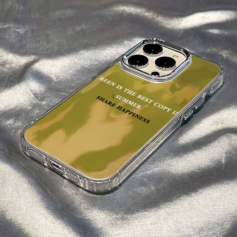 ✅Ốp Điện Thoại Màu Matcha Mềm Chống Sốc 137 8 max14pro iPhone1211 7XEW