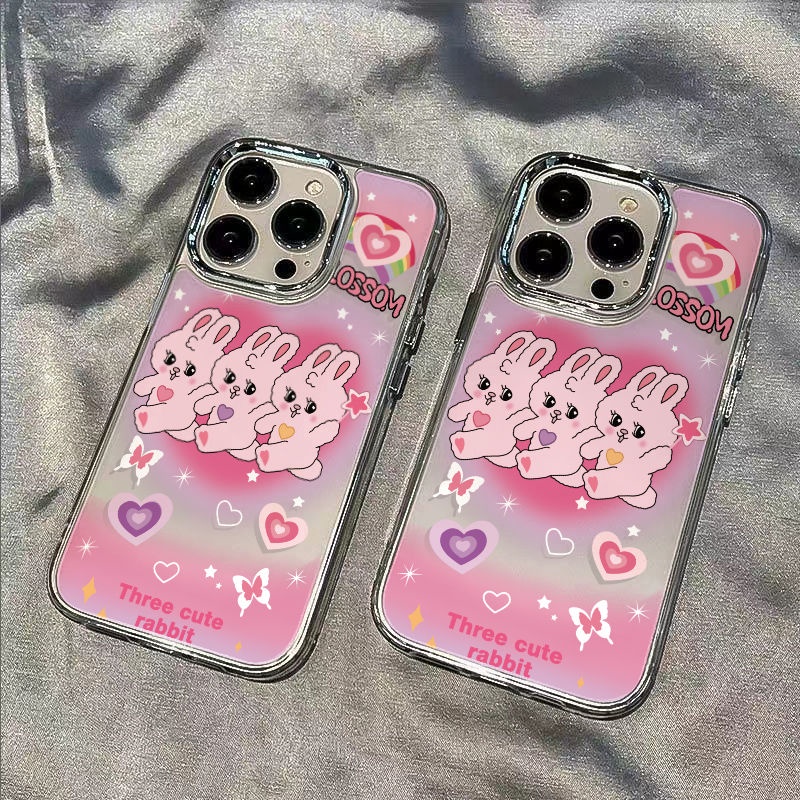 ✅Ốp Điện Thoại Dẻo Họa Tiết Chú Thỏ Dễ Thương Chống Sốc Cho Iphone 8 11 plus 7iPhone12 / Apple 13max14pro