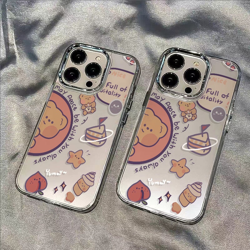 ✅Ốp Điện Thoại Dẻo Họa Tiết Gấu Nhỏ Dễ Thương Chống Sốc Cho Iphone 14proplus13 iPhone12 7 811