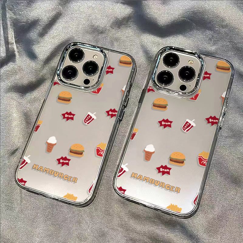 ✅Ốp Điện Thoại Mềm Chống Sốc Hình Hamburger Đơn Giản Cho Iphone 11max 1287In 1314pro 50CJ