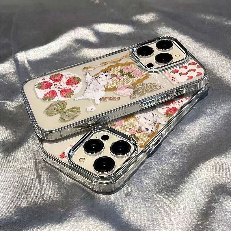 ✅Mèo Phong Cách Ins131114Ốp Điện Thoại Mềm AXVL Chống Sốc Đơn Giản Cho Iphone Pro7iphone12xsplus 8max