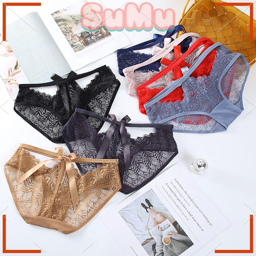 Quần Lót Lưới Thoáng Khí Lưng Thấp Quyến Rũ Cho Nữ