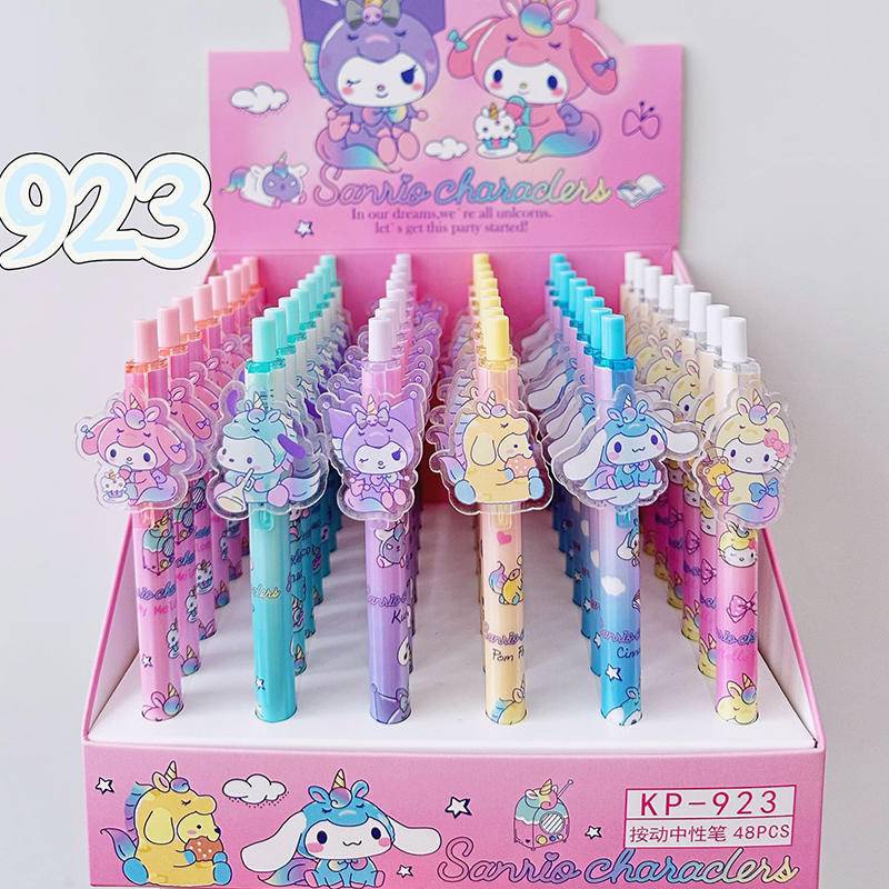 SANRIO Set 6 Bút Mực Gel Ngòi 0.5mm Hoạt Hình Dễ Thương