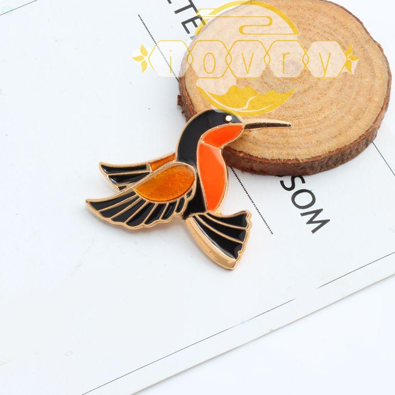 Trâm Cài Áo Trang Trí Hình Thú Hoạt Hình Tráng Men Màu Ngà Cổ Điển