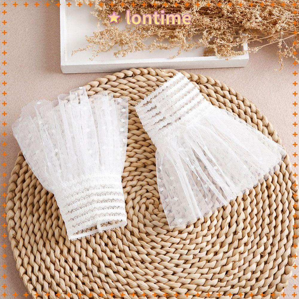 1 Cặp Găng Tay Giả Viền Bèo Thời Trang