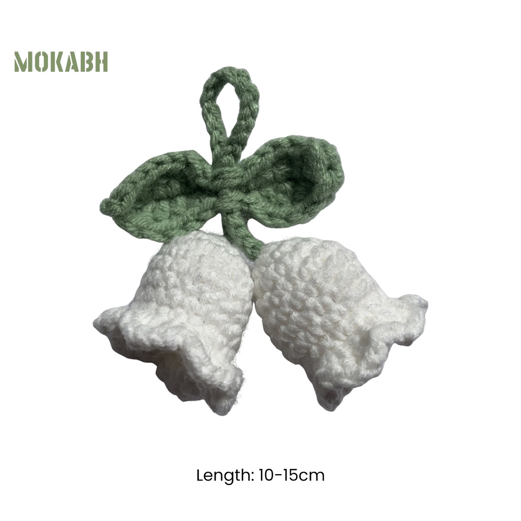 [Mok Abh] Móc Khóa Dệt Tay Hình Hoa Tinh Tế Phong Cách Bohemian Quyến Rũ