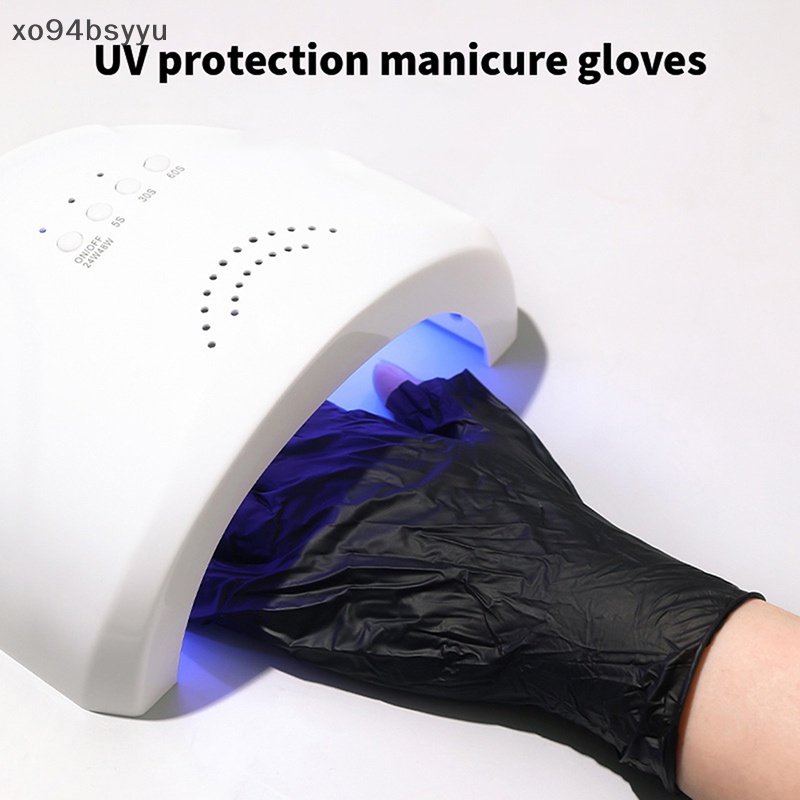 Set 10 Găng Tay Chống Tia UV Màu Đen Dùng Một Lần xo94bsyyu