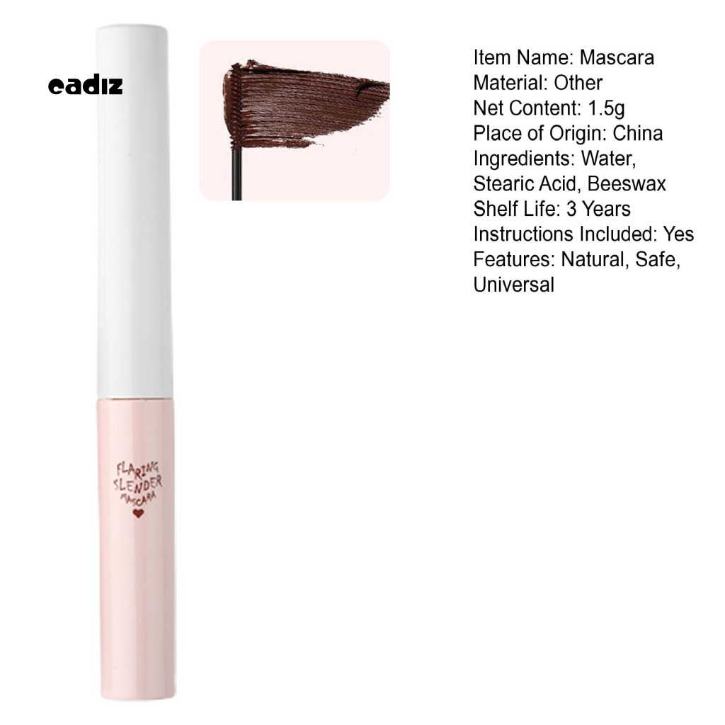 Mascara 1.5g Màu Sắc Tự Nhiên Không Gây Kích Ứng Chống Thấm Nước Dễ Sử Dụng