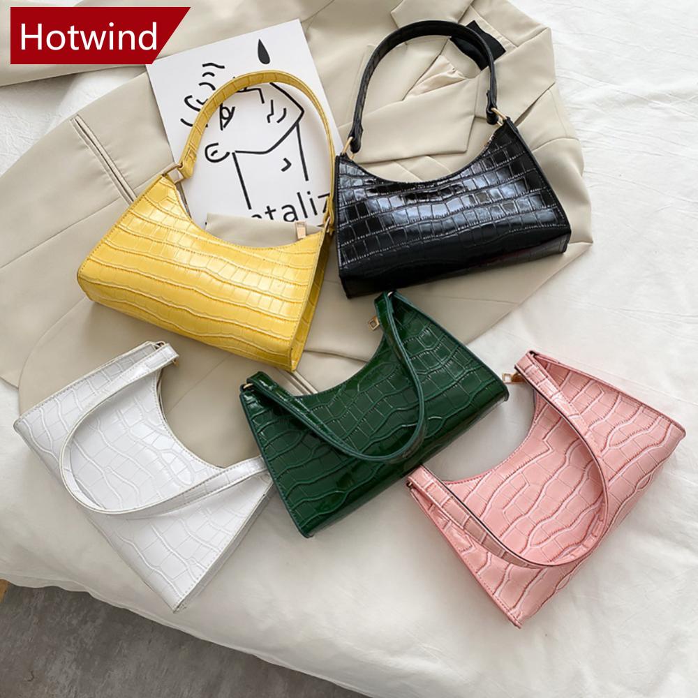 Túi Đeo Vai / Kẹp Nách Chất Da PU Màu Trơn Phong Cách Cổ Điển Thời Trang Cho Nữ J9N2