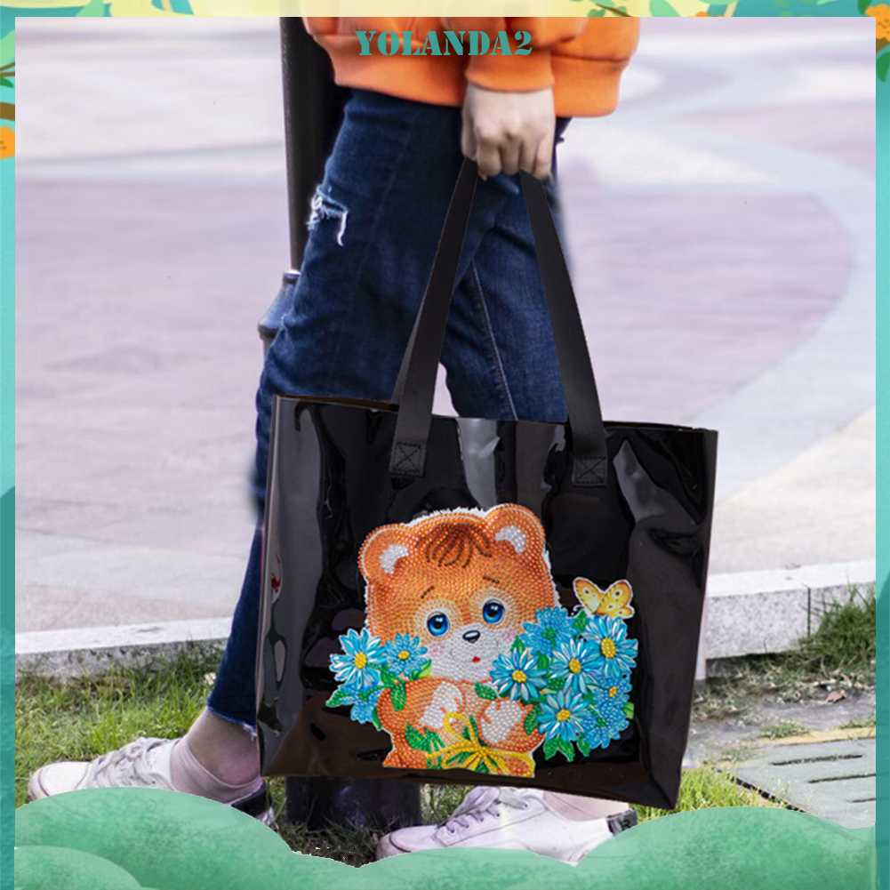 Túi Tote Đựng Tranh Đính Đá Thủ Công Dành Cho Nữ