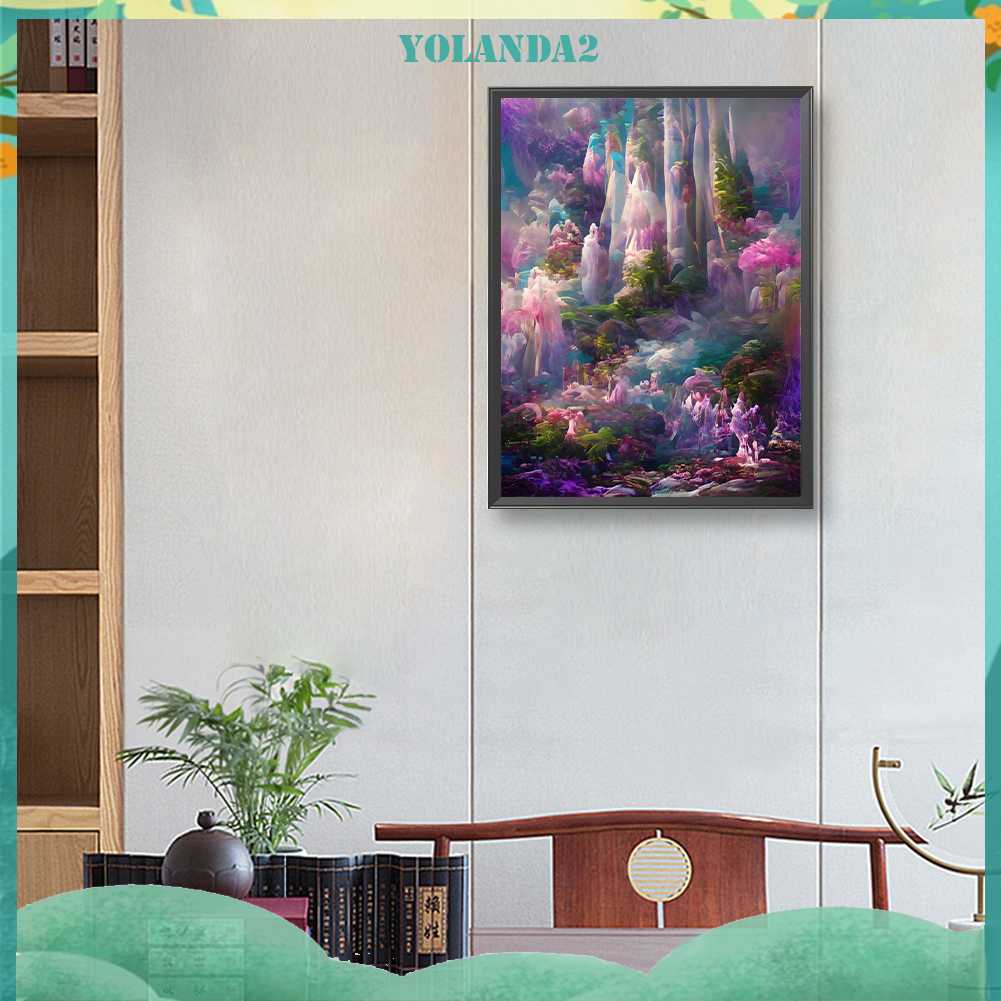 Tranh Đính Đá Kim Cương Toàn Bộ 5D DIY Hình Vẽ Phong Cảnh Trang Trí Nhà Cửa