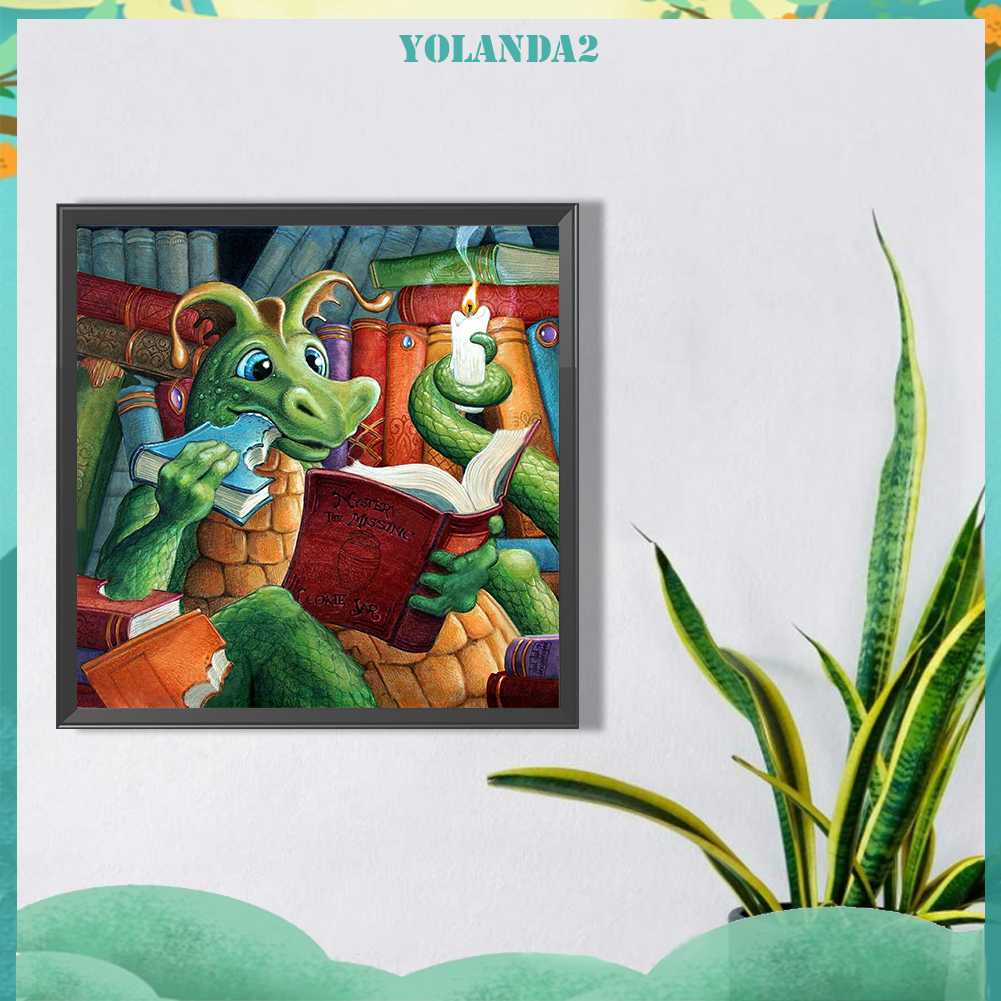 Tranh Đính Đá Kim Cương Toàn Bộ 5D DIY Hình Vẽ Khủng Long