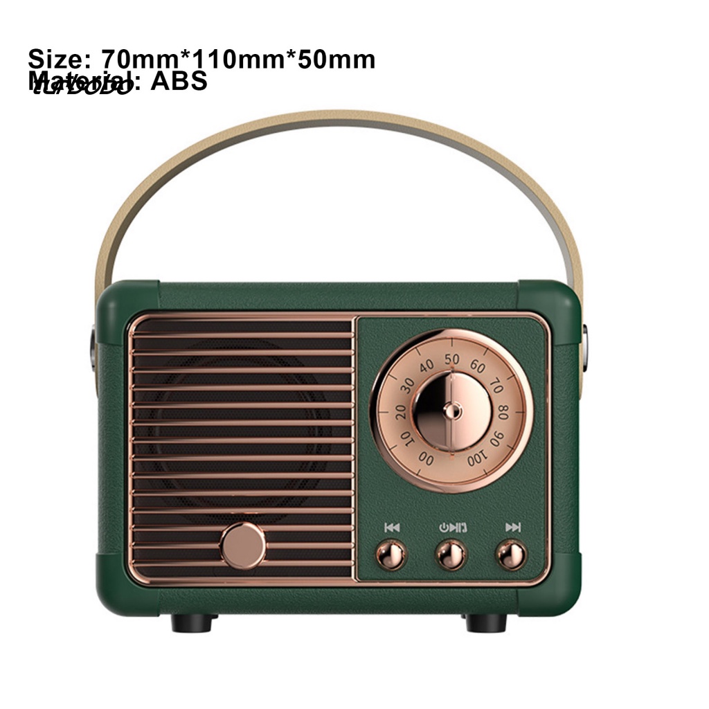 Loa Bluetooth Không Dây Âm Thanh Siêu Trầm Phong Cách Retro Và Phụ Kiện