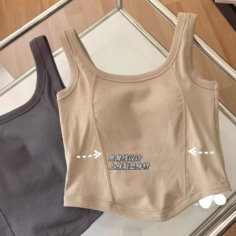 Áo Tank Top Màu Trơn Dáng Ôm Thời Trang Cá Tính Cho Nữ